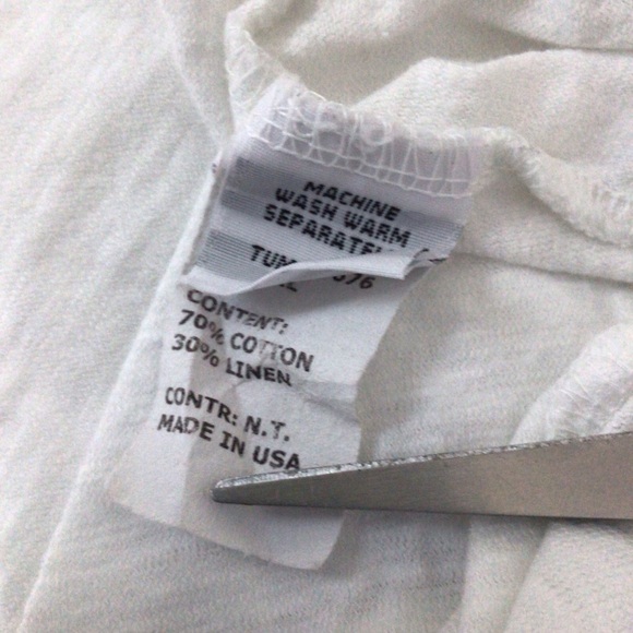 NEW Cut Loose white swing tunic top cotton linen, artsy, sz XL - Picture 10 of 13